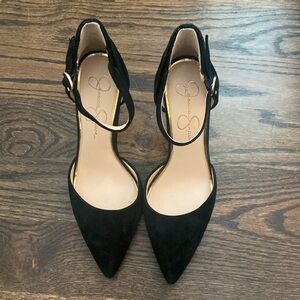 Jessica Simpson Black Suede Heels